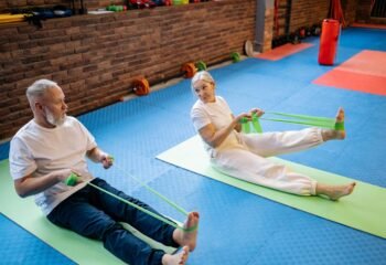 older adults exercising